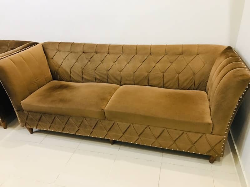 5 seater Sofa Set Turkish Style with wooden center table 03272692933 1