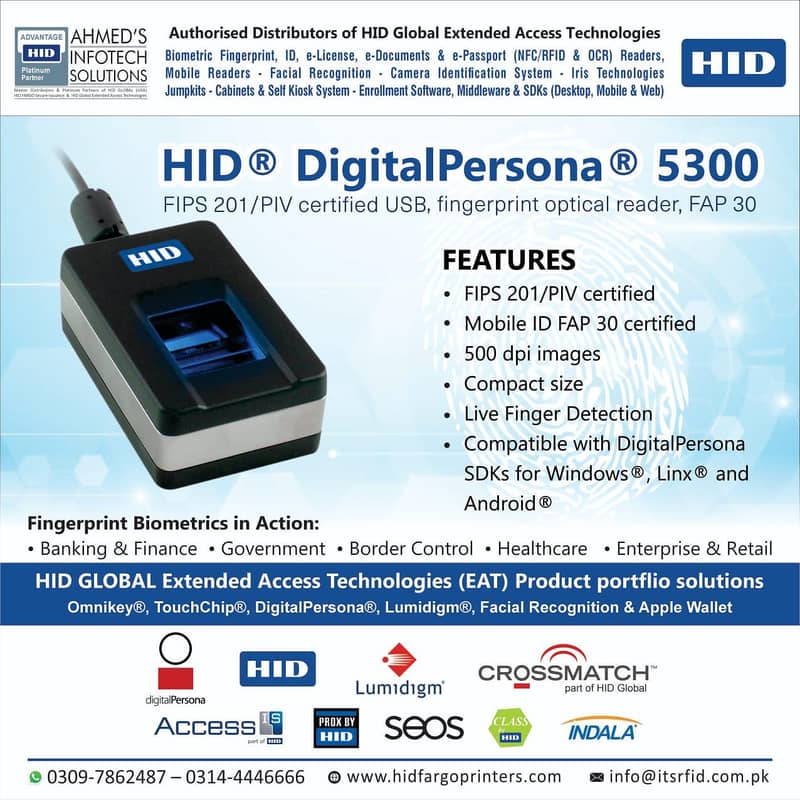 Biometric machine/ Fingerprint Reader for Civil Registration Managemen 0