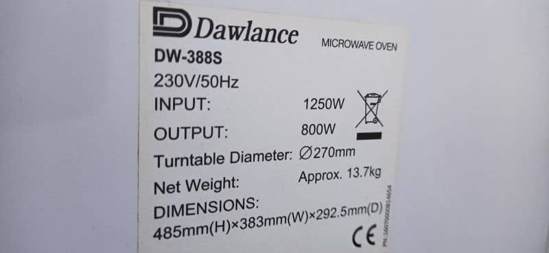 Dawlance microwave 2