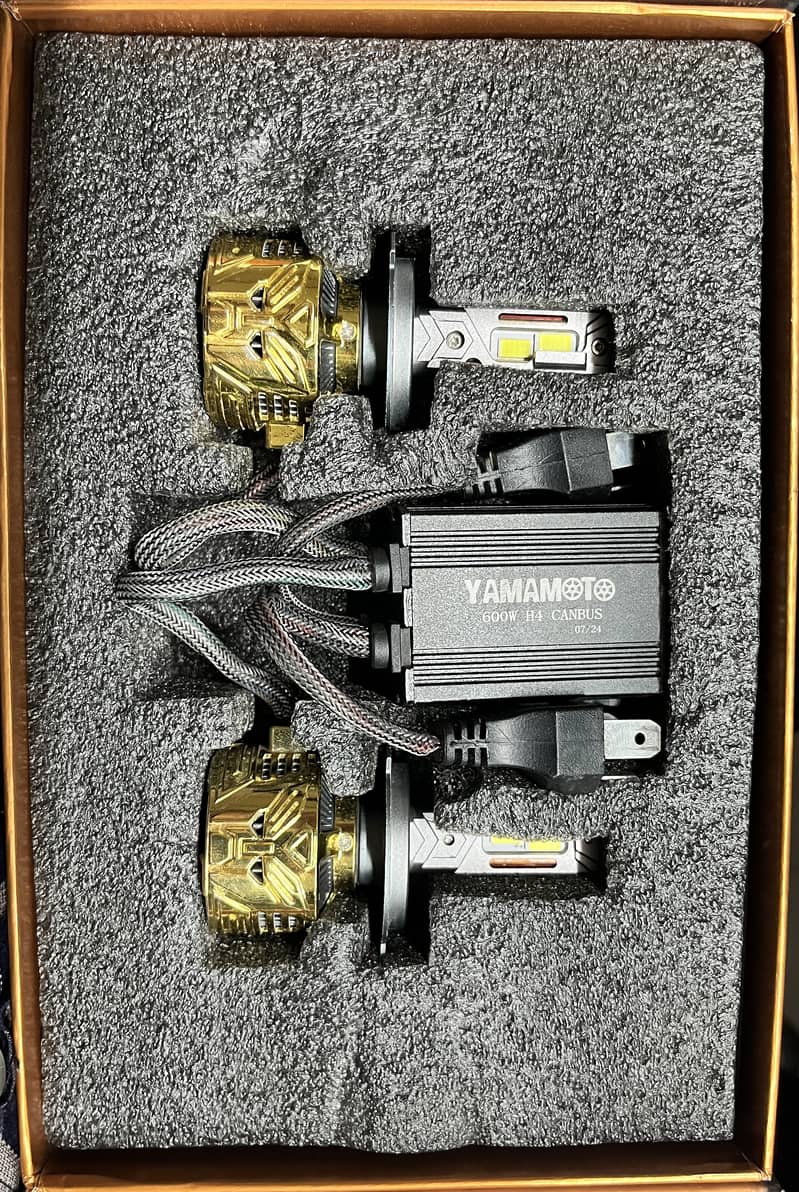 Yamamoto White Headlights – Model Y, 1000 Watt, 600 & 60,000 LM 2