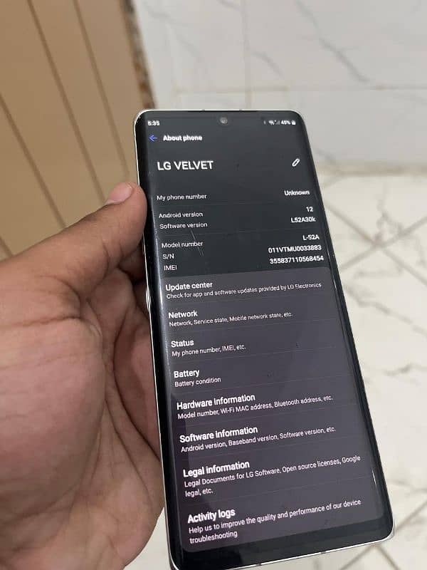 LG VELVET 5G NON PTA 3