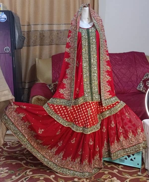 Used Bridal Sharara For Dulhan 0