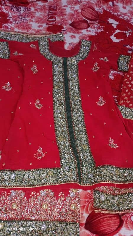 Used Bridal Sharara For Dulhan 9