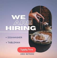 Dishwasher || Restaurant Staff || Urgent Hiring