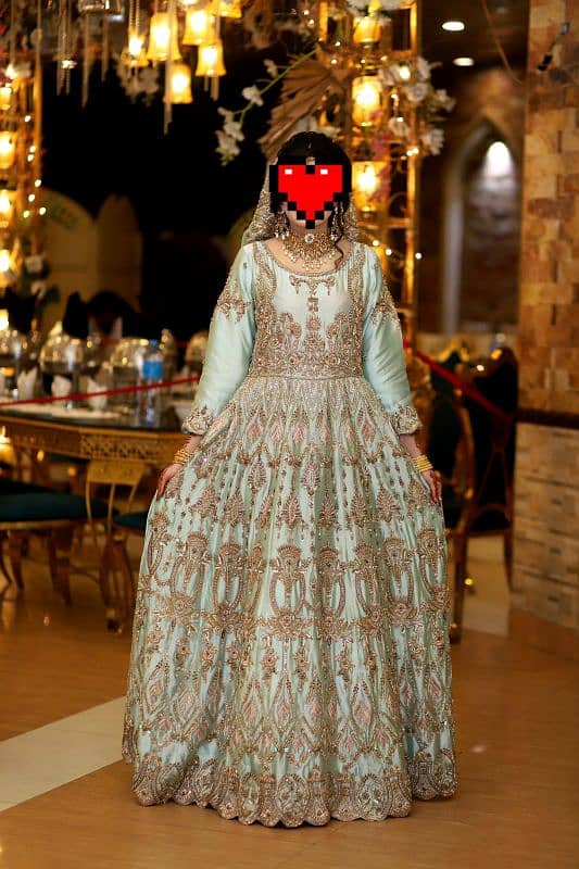 Bridal maxi/ Barat lenga/Walima maxi/Bridal wedding dress/ walima maxi 8