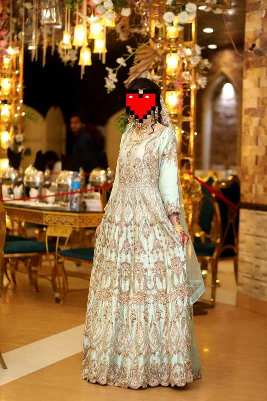 Bridal maxi/ Barat lenga/Walima maxi/Bridal wedding dress/ walima maxi 9