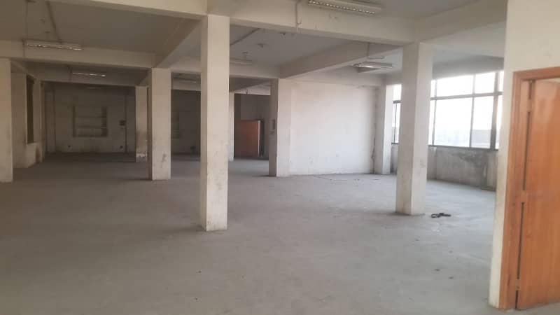 12000 square triple story for factory/warehouse or IT office Available for Rent in Peco Road Lahore 11