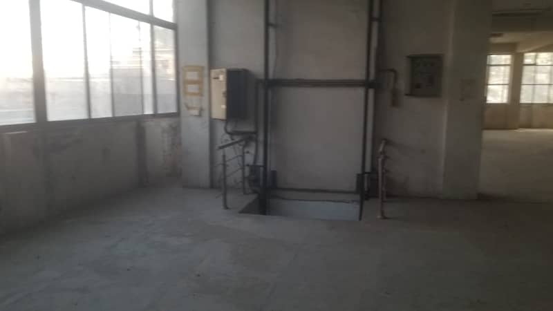 12000 square triple story for factory/warehouse or IT office Available for Rent in Peco Road Lahore 13