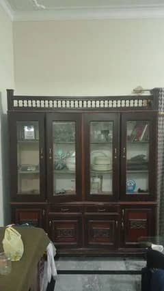 used wooden showcase