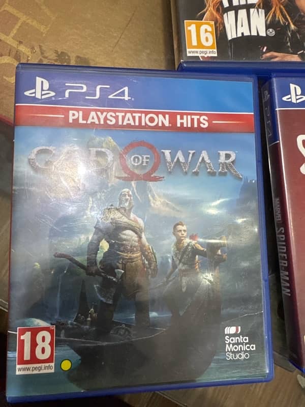 PS4 Games: God of war, Spiderman & WWE 2