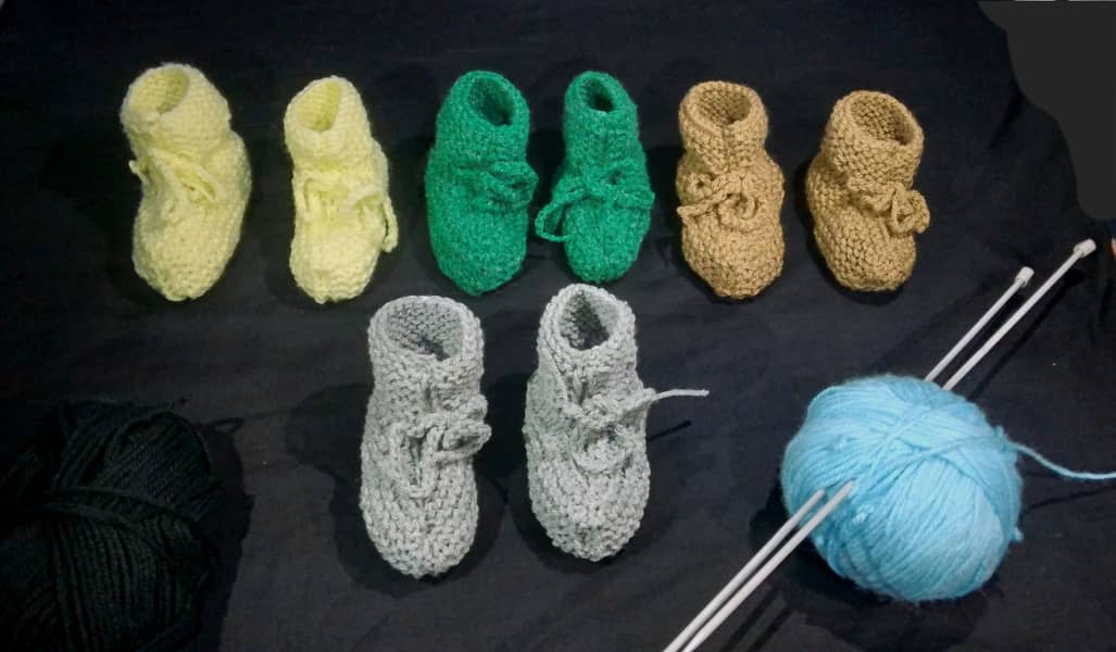 Crochet baby shoes 4