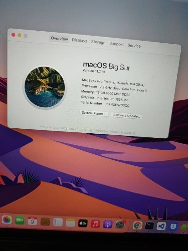 Macbook Pro 15 Mid 2014 Silver Color 10/10 Condition 5