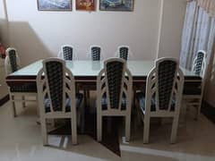 Dinning Table & 8 Chairs