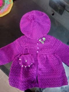 handmade crochet sweater for new born baby