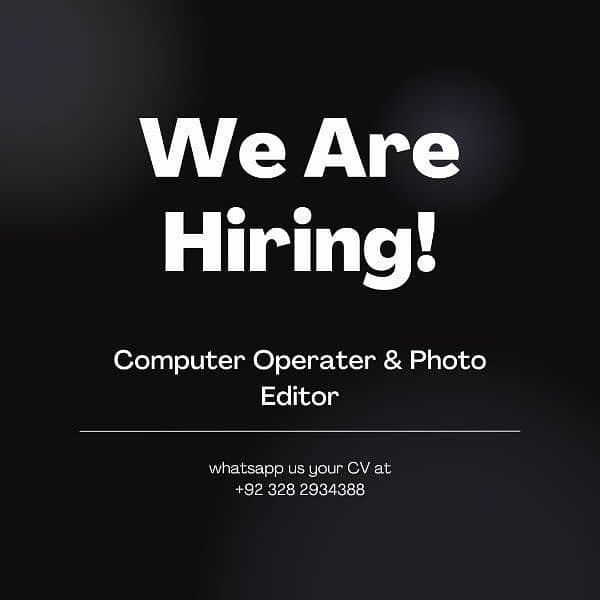 Computer operator /photographer/editor 1