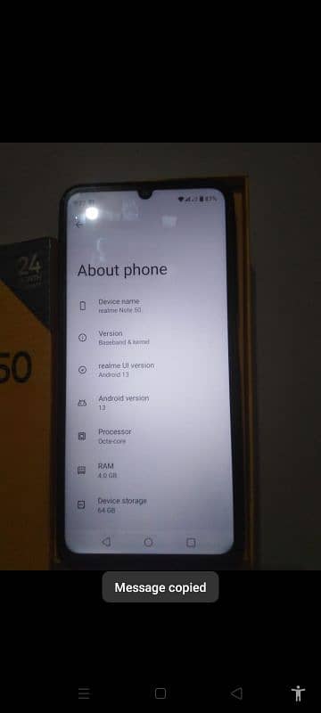 realme note 50 0