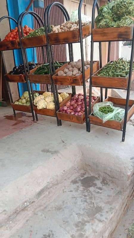 fruit and vegetables racks urgent sale 2