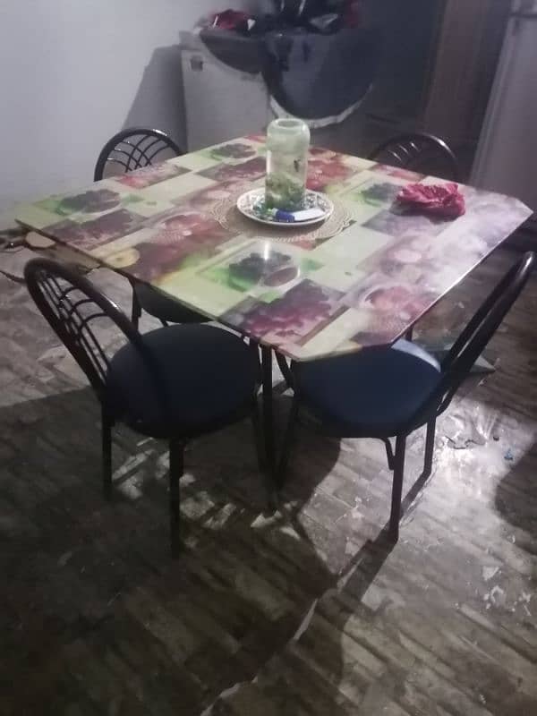 4 chairs dining table 2