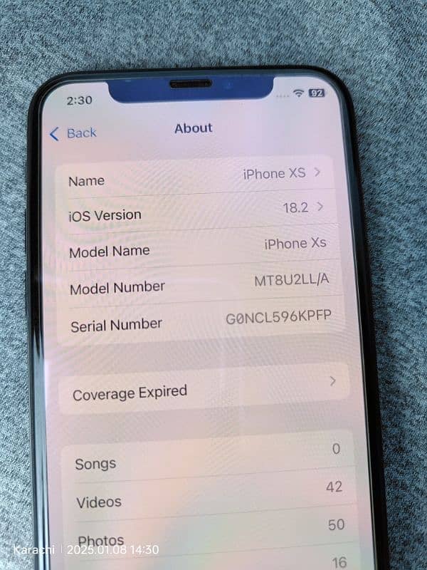 IPhone XS 64GB FU 8