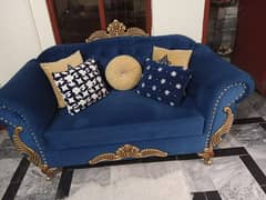 Sofa set royal blue