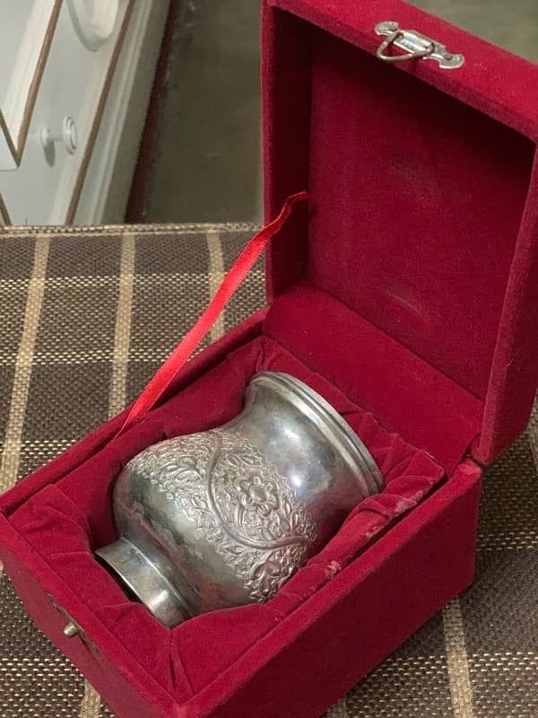 ORIGINAL Silver // silver decoration pot //antique piece 4