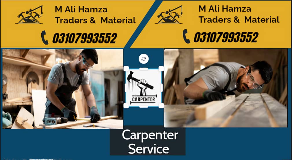 Carpenter Available in Lahore - Wood Work - Cabinetmaker - Charpentier 0