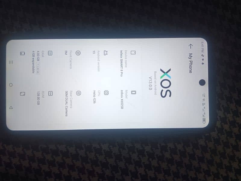 Infinix smart 8 pro 4+4/128 4