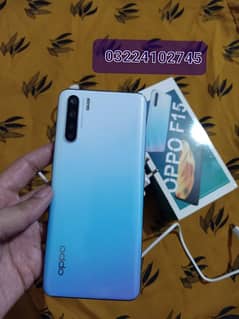 Oppo F15 256GB+8GB box Charger sath ha" pta approved: all ok phone