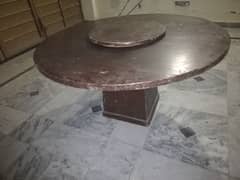 Wooden dining table