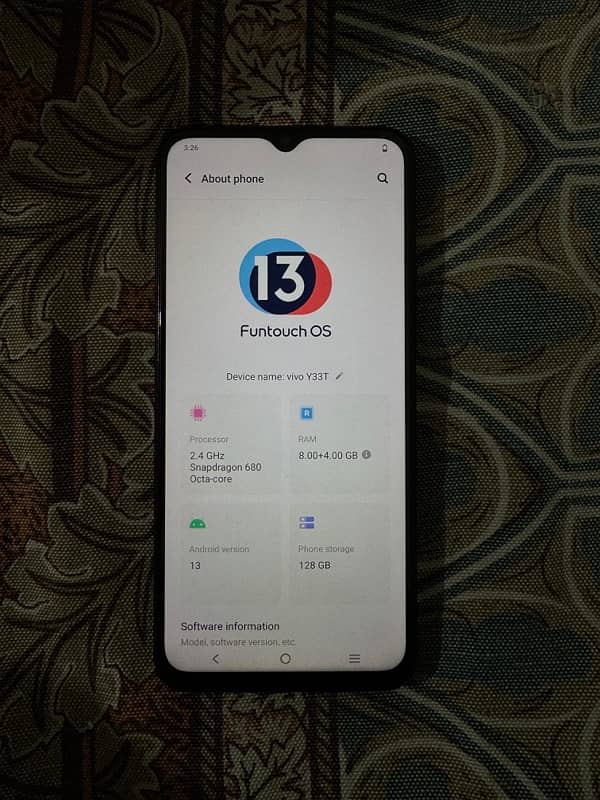 Vivo Y33t 128gb dual 1