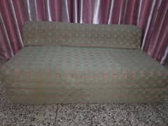 Sofa Cum Bed and Wooden Chairs for Sale