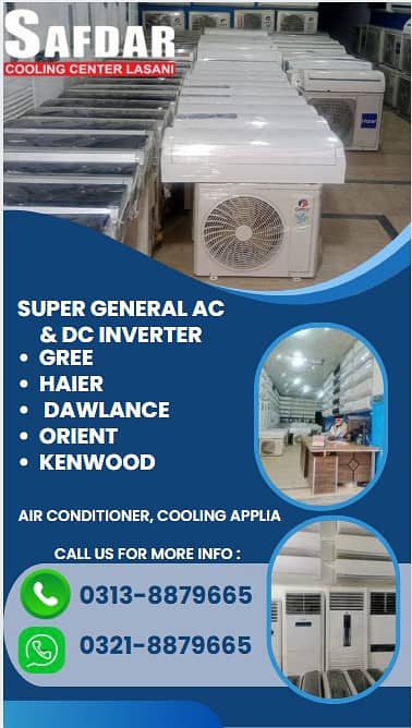 Ac & Dc Inverter Gree, Haier, Dawlance Orient,Kenwood, 03218879665. 0