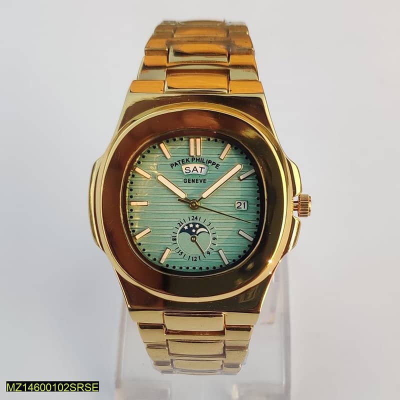 Men golden wirst watch 0