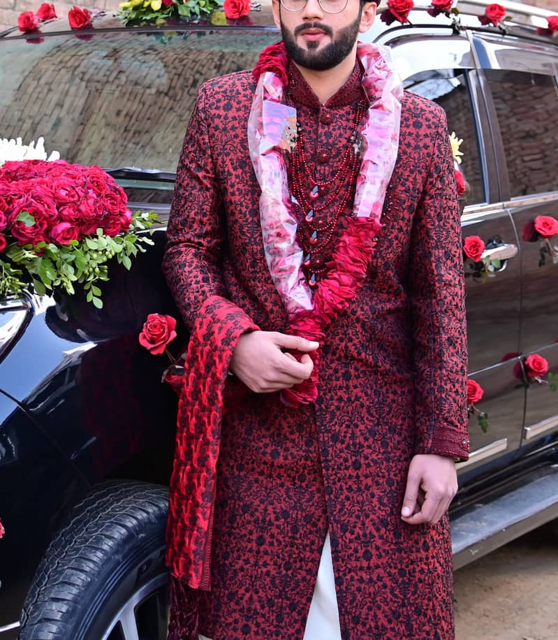 Sherwani embroided Bin tayyab brand 2