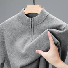 Imported Men's Nylon Half Zip Sweater