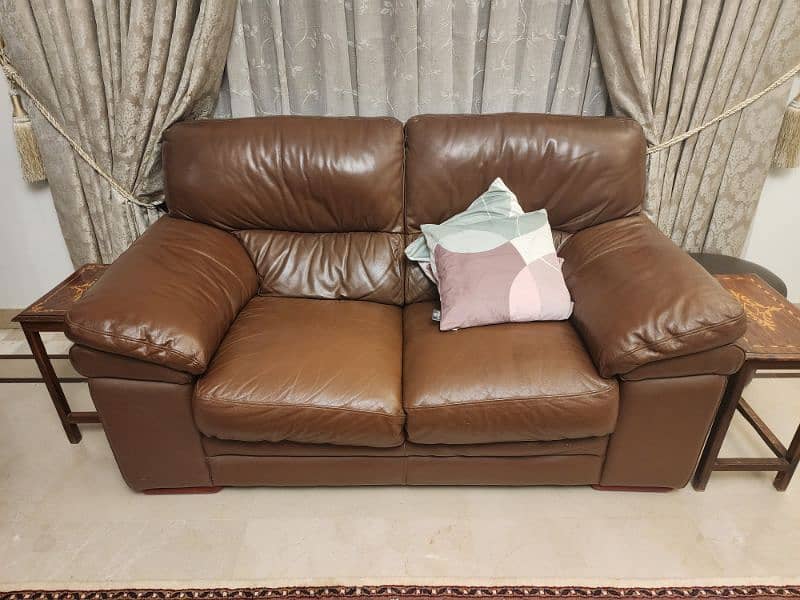 LAZYBOY Leather Sofa Set 3+2+1 1