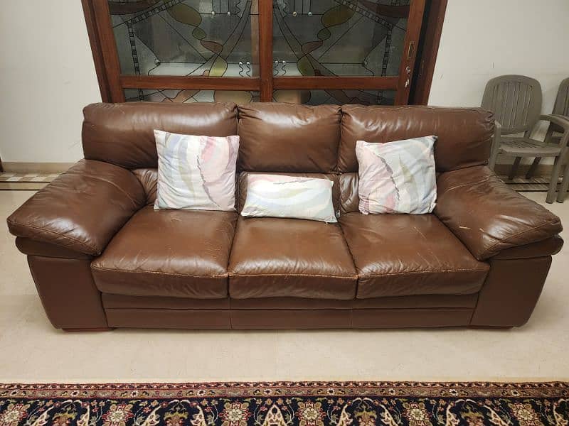 LAZYBOY Leather Sofa Set 3+2+1 2