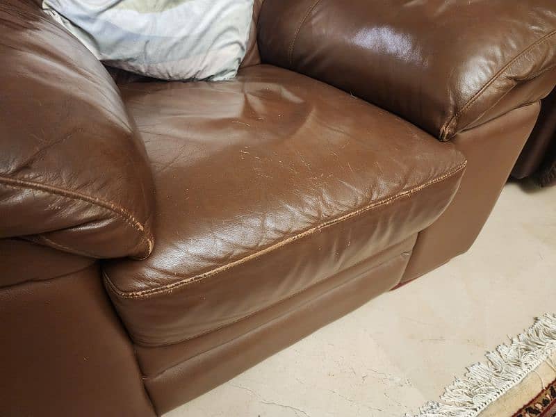 LAZYBOY Leather Sofa Set 3+2+1 7