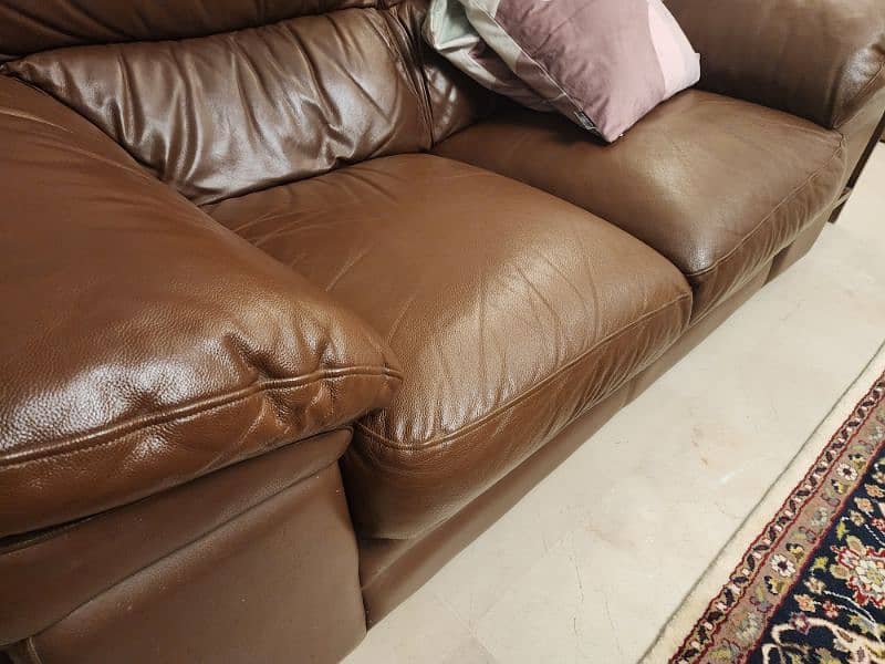 LAZYBOY Leather Sofa Set 3+2+1 8