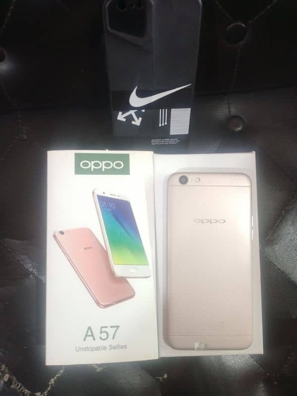 oppo A57 (4/64) ram with box lush condition 10/10 2