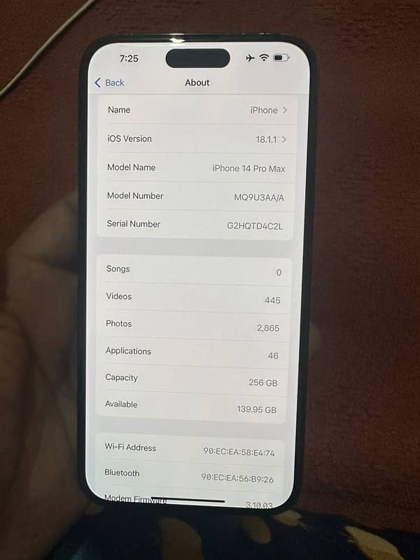 IPhone 14 pro max 256 gb (NON PTA) 7