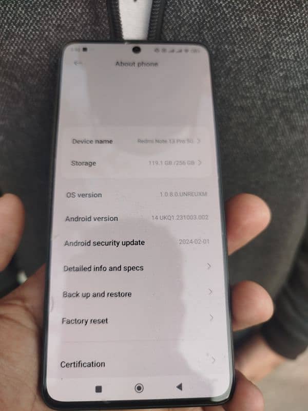 12gb ram 256 memory Redmi note 13 pro 0