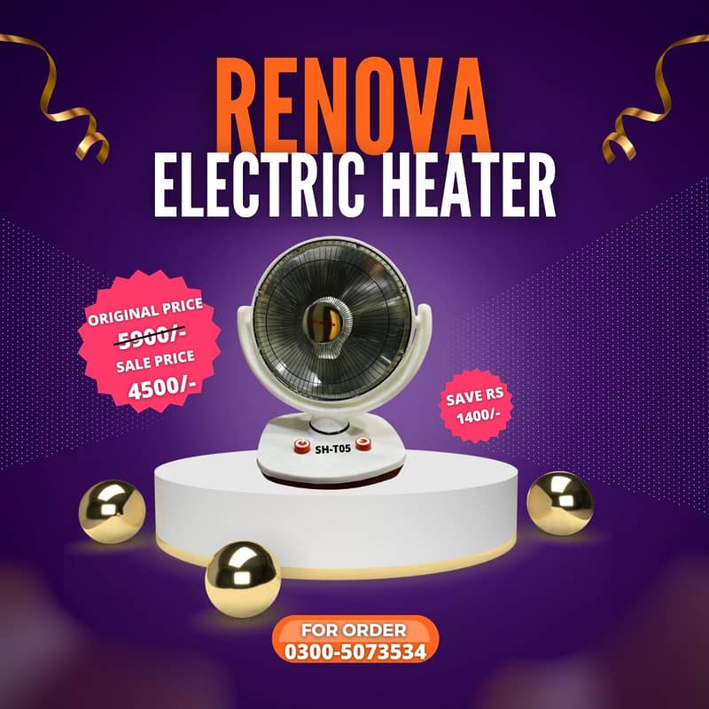 RENOVA ELECTRIC HEATER 0