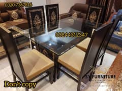 new 6 chairs dinning table set