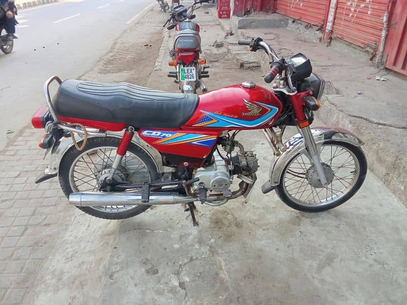 Honda CD 70 red 2019 model registered 2024 4