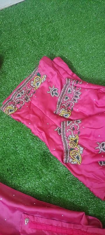 heavy embroidered hand work saree 3