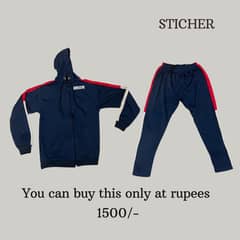 New Tracksuit for sale at 1500/- only