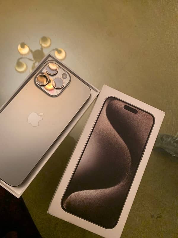 iphone 15 PRO MAX 256gb dual PTA Approved Full box 1