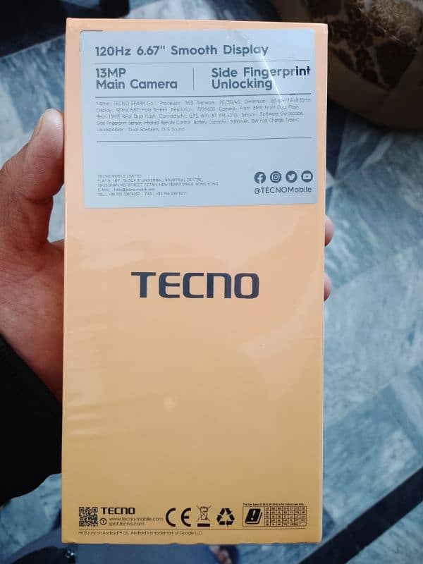 Tecno spark go 1 7