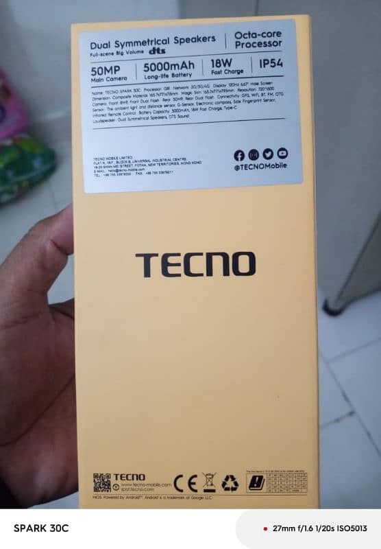 Tecno Spark  30 C new 1